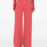 Pantaloni dritti in rosa papavero Alberta Ferretti - donna 