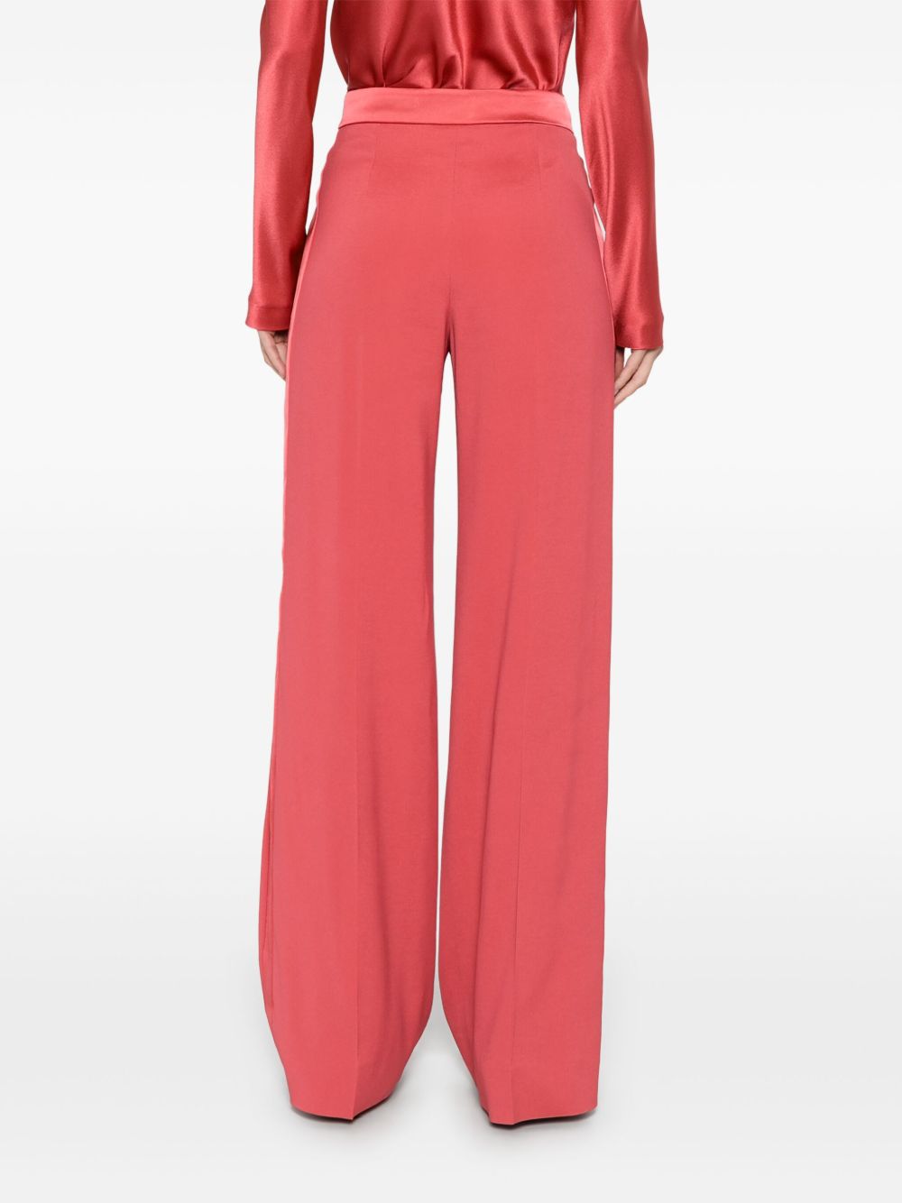 Pantaloni dritti in rosa papavero Alberta Ferretti - donna 
