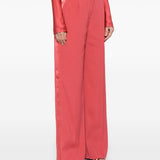 Pantaloni dritti in rosa papavero Alberta Ferretti - donna 