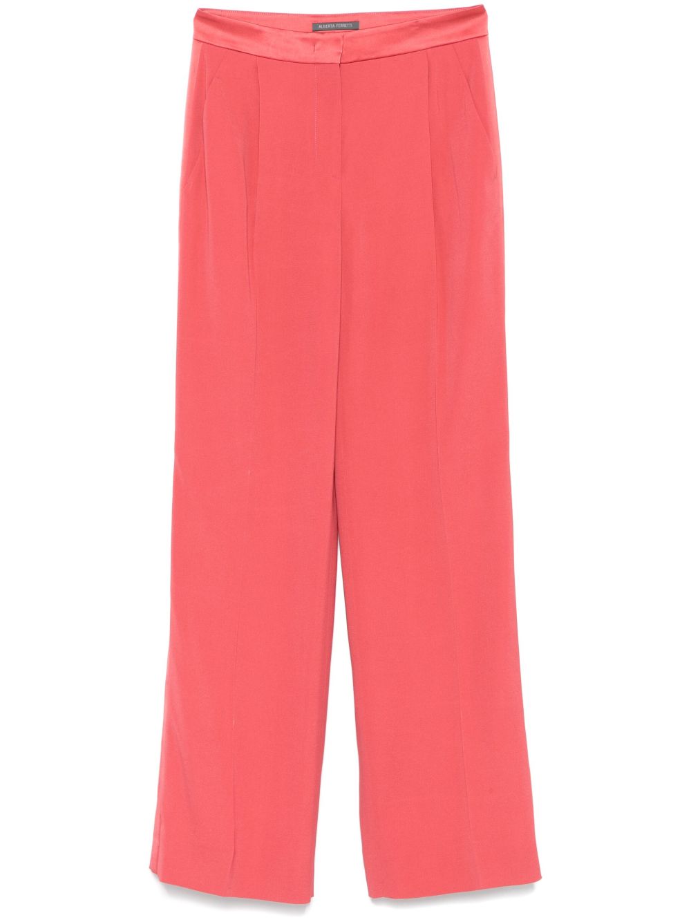 Pantaloni dritti in rosa papavero Alberta Ferretti - donna 