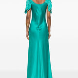 Abito lungo satinato in tuchese Alberta Ferretti - donna 