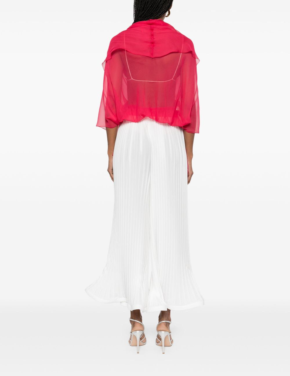 Top in seta in rosa Alberta ferretti - donna 