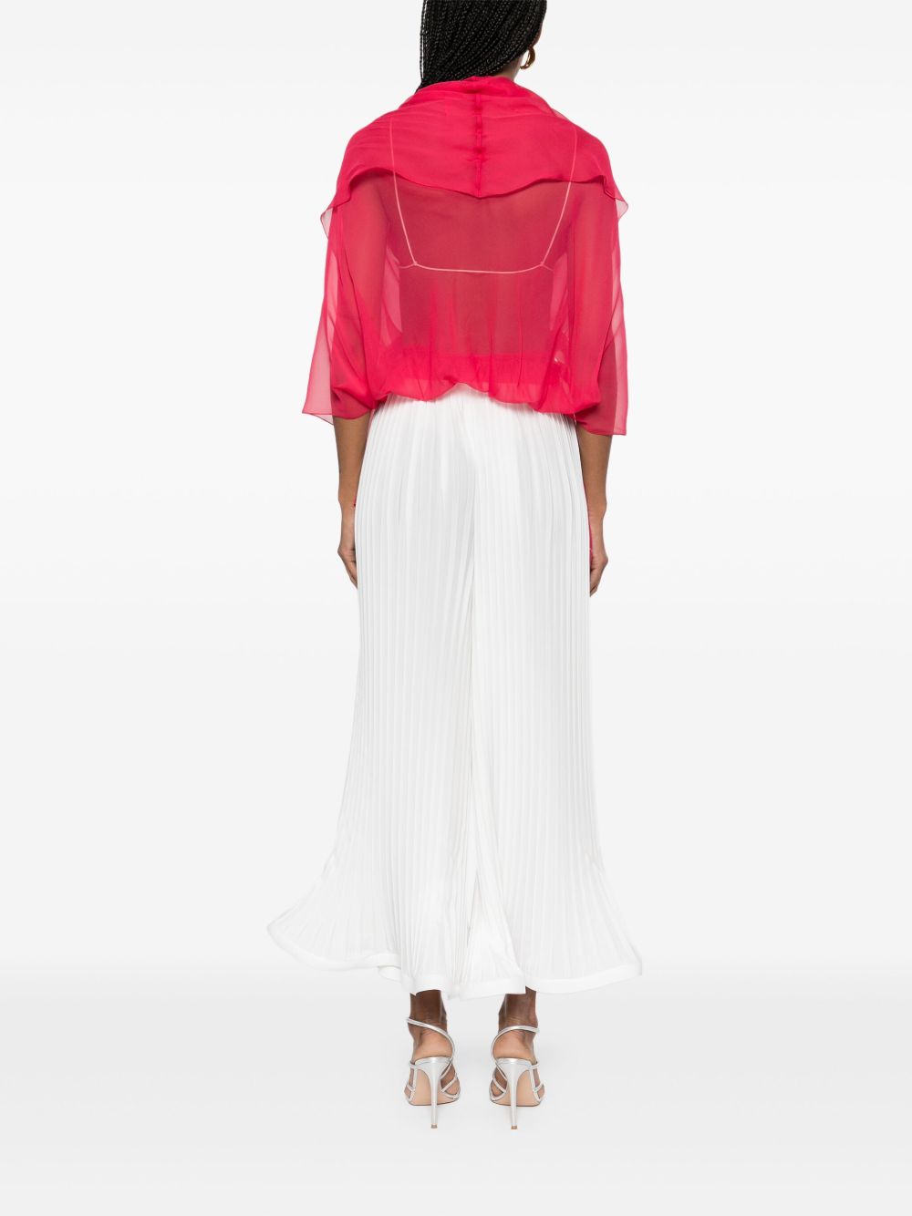 Top in seta in rosa Alberta ferretti - donna 