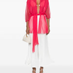 Top in seta in rosa Alberta ferretti - donna 