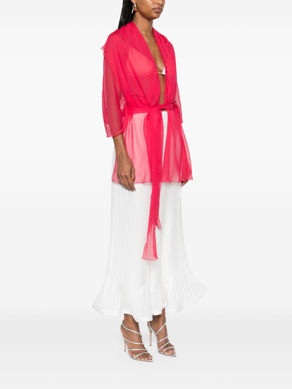 Top in seta in rosa Alberta ferretti - donna 