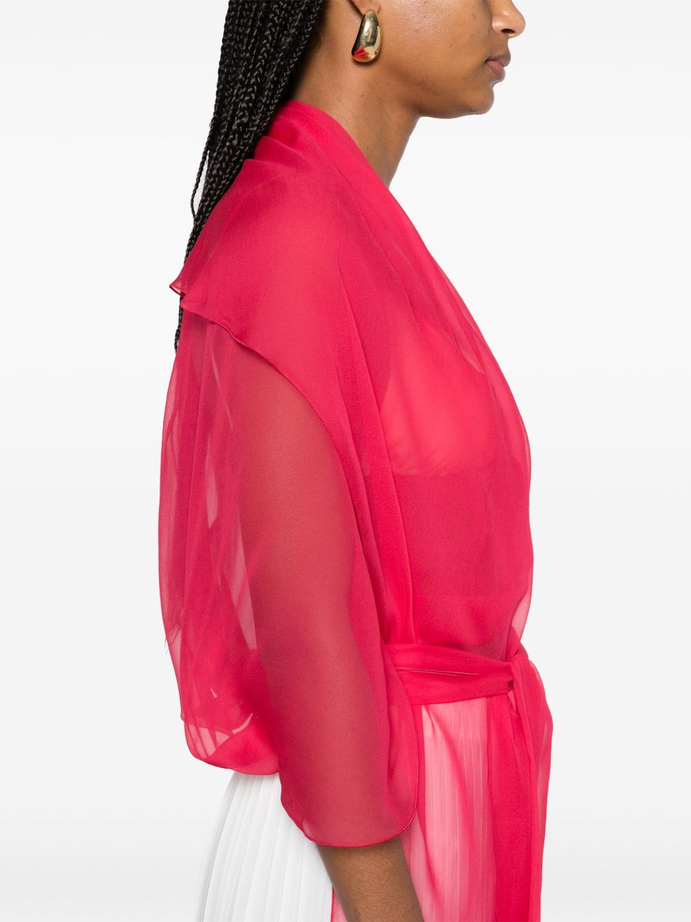 Top in seta in rosa Alberta ferretti - donna 