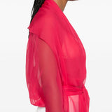 Top in seta in rosa Alberta ferretti - donna 