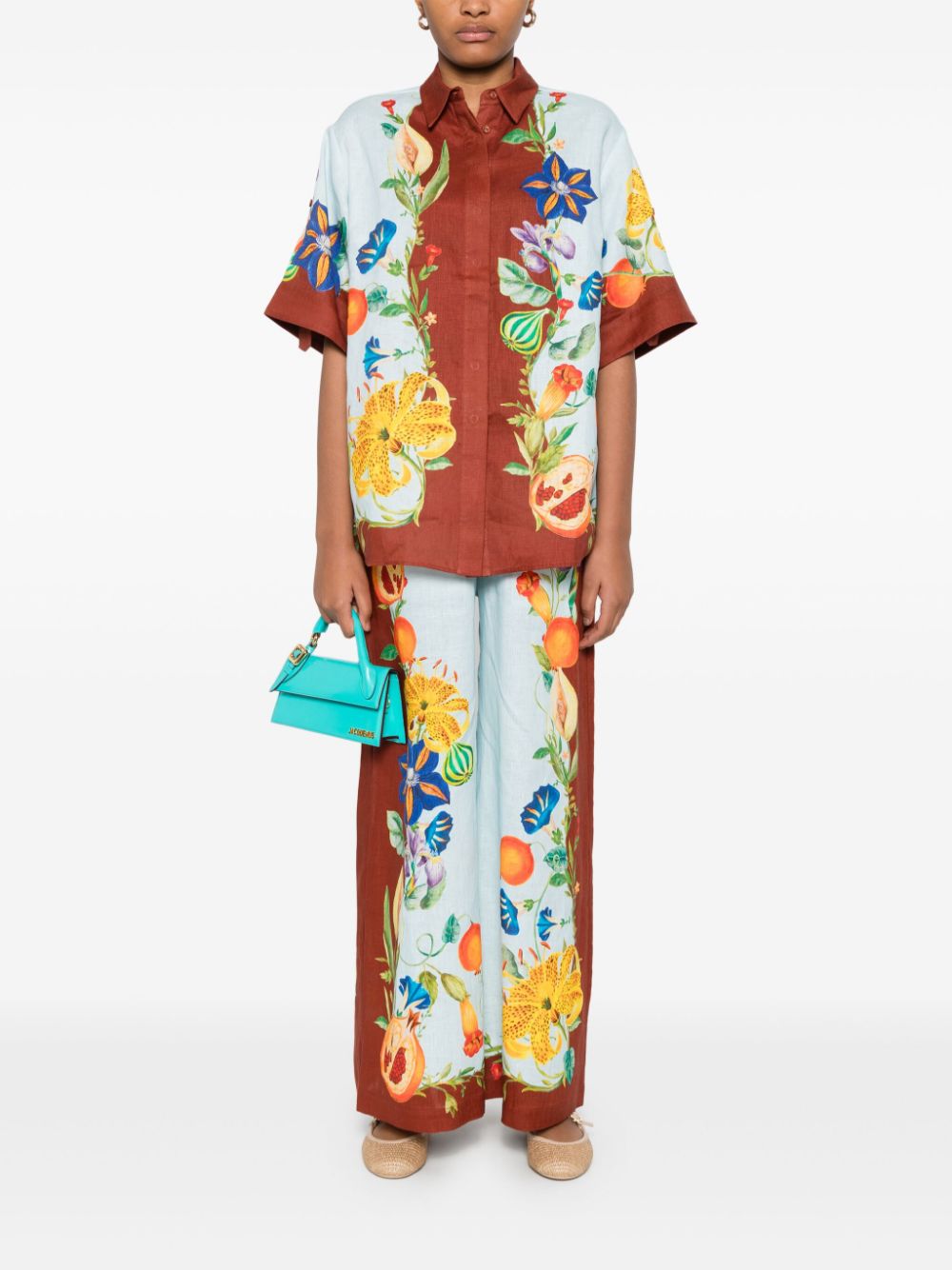 Pantaloni Dahlia con stampa grafica multciolore Alemais - donna 
