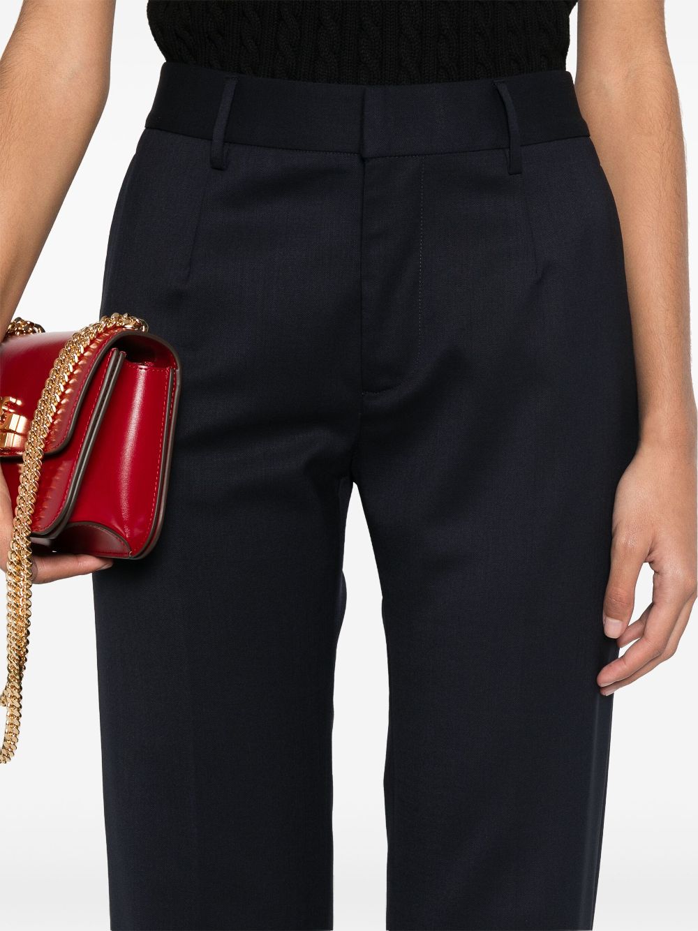 Pantaloni a gamba dritta in blu Alessandra rich - donna 