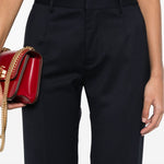 Pantaloni a gamba dritta in blu Alessandra rich - donna 