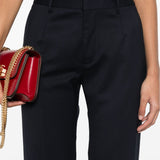 Pantaloni a gamba dritta in blu Alessandra rich - donna 