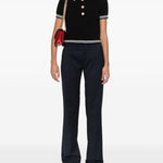 Pantaloni a gamba dritta in blu Alessandra rich - donna 