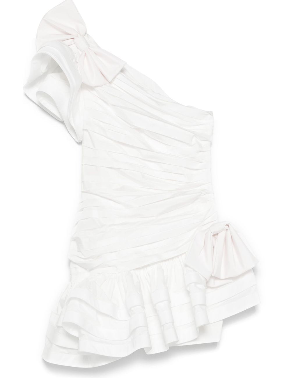 Abito corto in taffetà in bianco Alessandra Rich - donna 