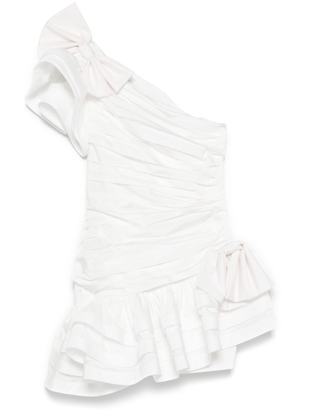 Abito corto in taffetà in bianco Alessandra Rich - donna 