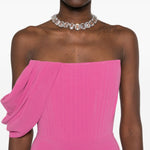 Abito midi con corsetto in rosa Alex perry - donna 