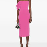 Abito midi con corsetto in rosa Alex perry - donna 