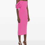Abito midi con corsetto in rosa Alex perry - donna 