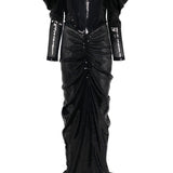 Abito maxi con spalle scoperte in blu Alex perry - donna 