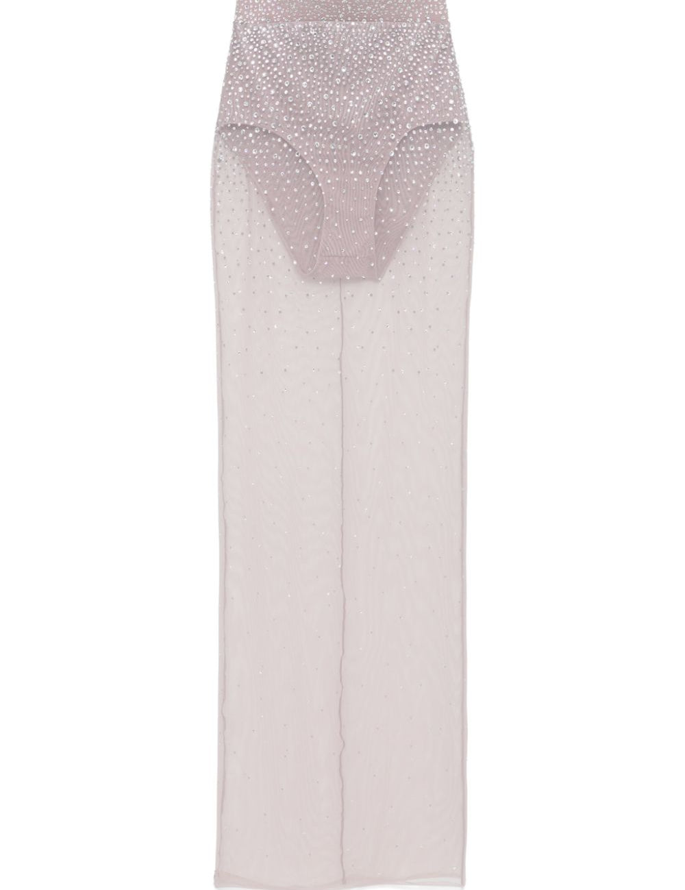Gonna trasparente con cristalli in grigio Alex perry - donna 
