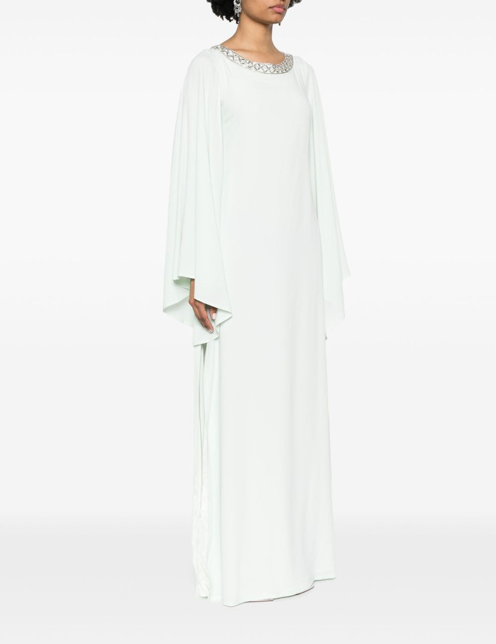 Abito lungo con gemme in verde menta chiaro Amen - donna 