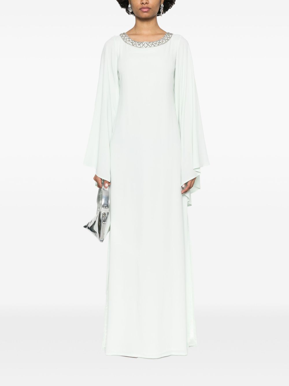Abito lungo con gemme in verde menta chiaro Amen - donna 