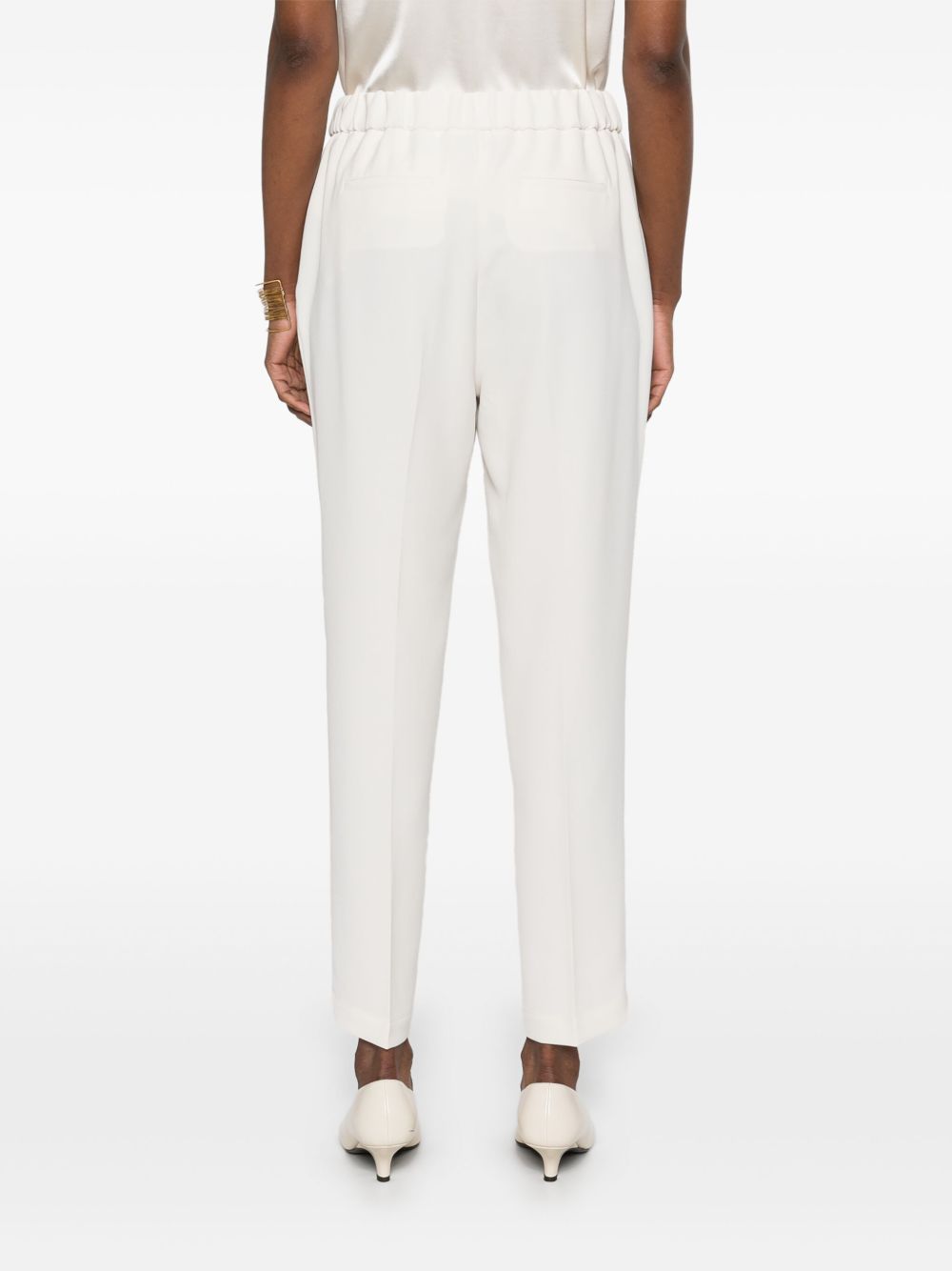 Pantaloni affusolati in bianco 