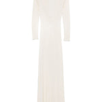 Abito lungo in maglia fine in avorio Aya Muse - donna 