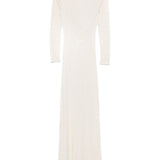 Abito lungo in maglia fine in avorio Aya Muse - donna 