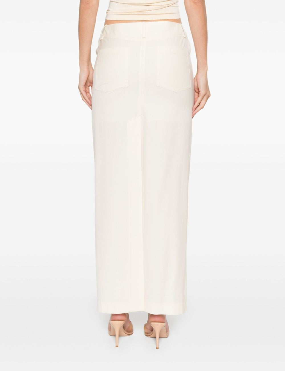Gonna lunga a tubino in beige Aya Muse - donna 
