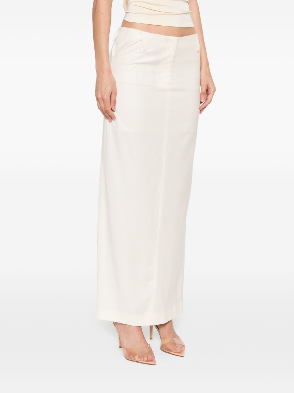 Gonna lunga a tubino in beige Aya Muse - donna 