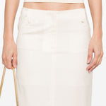 Gonna lunga a tubino in beige Aya Muse - donna 