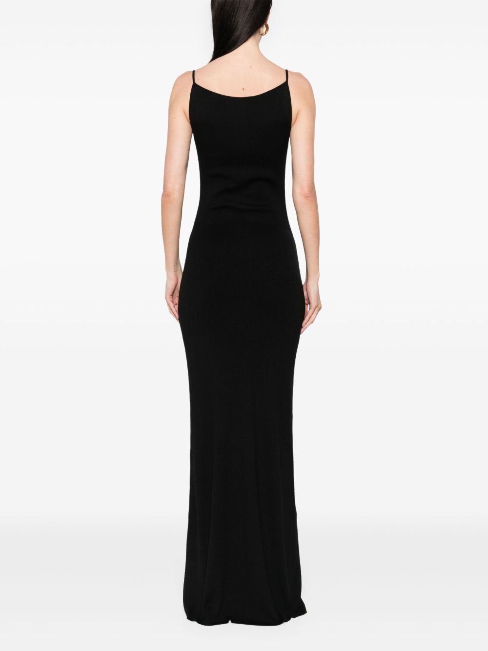 Abito lungo Lyr in maglia in nero Aya Muse - donna 