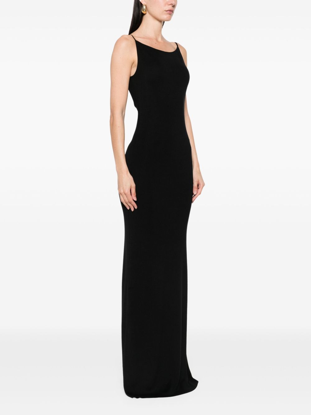 Abito lungo Lyr in maglia in nero Aya Muse - donna 