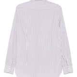 Camicia a righe in bianco e grigio Barba - uomo 