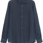 Camicia Surian Telino in blu navy Barena Venezia - uomo 