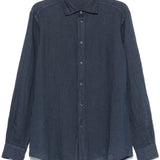 Camicia Surian Telino in blu navy Barena Venezia - uomo 