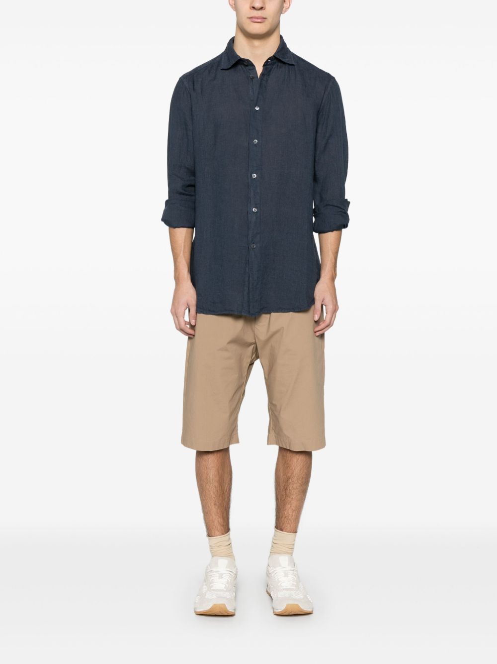 Camicia Surian Telino in blu navy Barena Venezia - uomo 