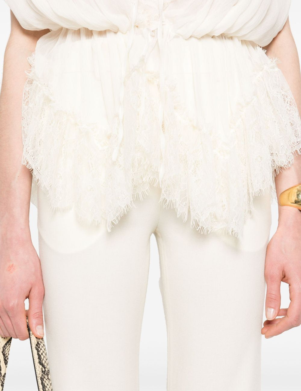 Pantaloni in lino in beige Batakovic - donna 