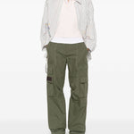 Pantaloni cargo cobalt in verde oliva Carrer - unisex 