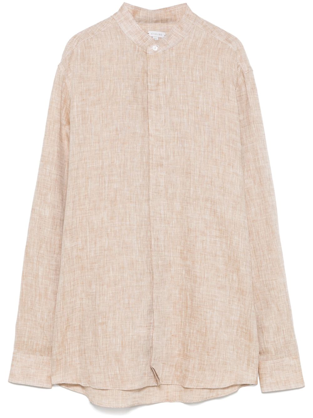 Camicia in lino in beige Caruso - uomo 