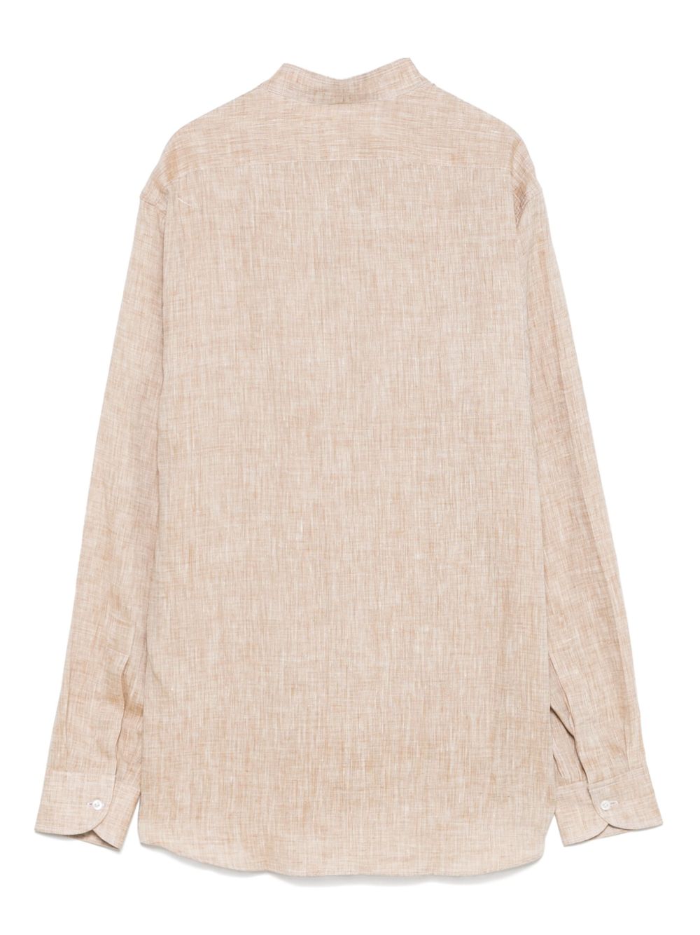Camicia in lino in beige Caruso - uomo 