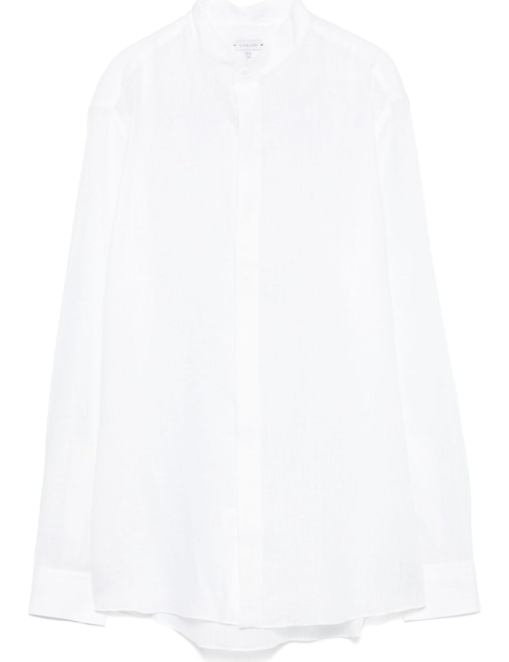Camicia in lino in bianco Caruso - uomo 