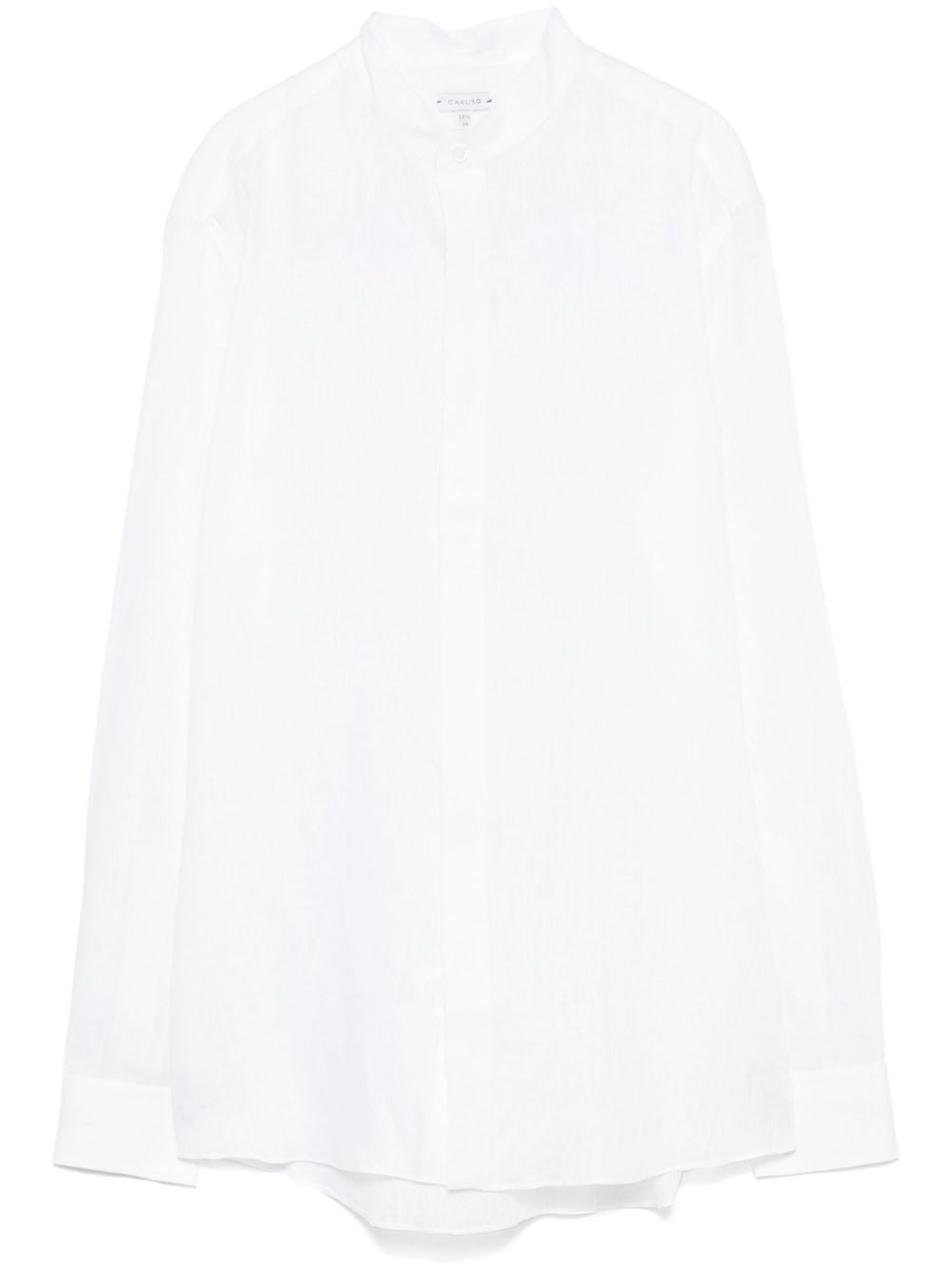 Camicia in lino in bianco Caruso - uomo 