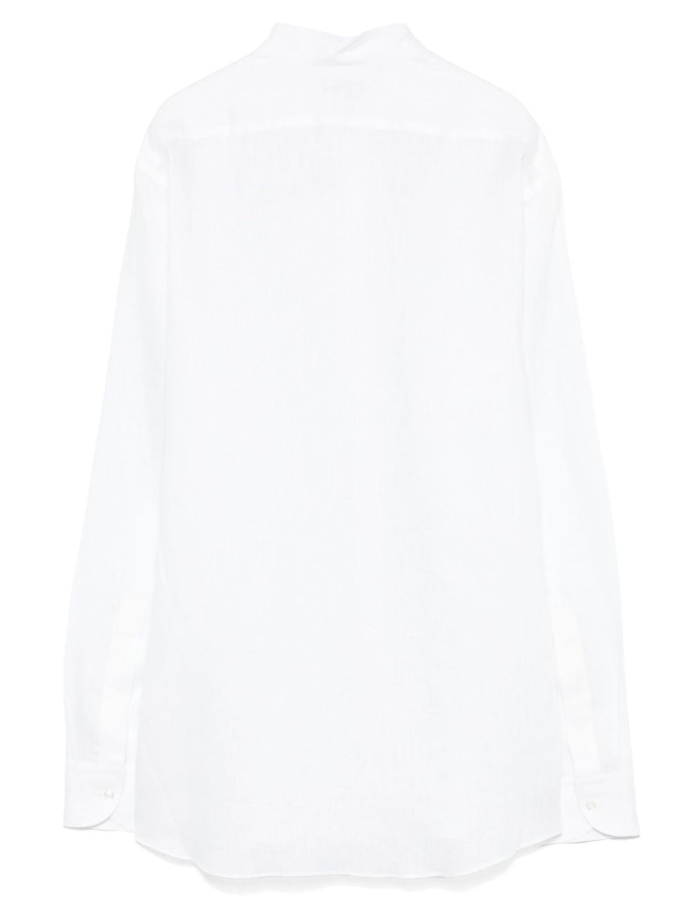 Camicia in lino in bianco Caruso - uomo 
