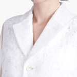 Giacca con inserti trasparenti in bianco Comme Des Garçons - donna 