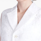 Giacca con inserti trasparenti in bianco Comme Des Garçons - donna 