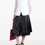 Giacca con inserti trasparenti in bianco Comme Des Garçons - donna 