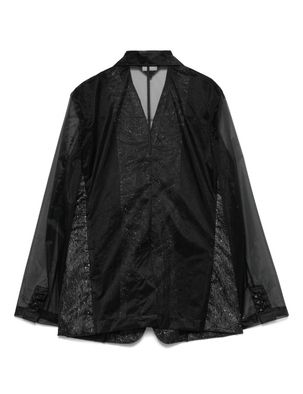 Blazer in chiffon in nero Comme Des Garçons Comme Des Garçons - donna 
