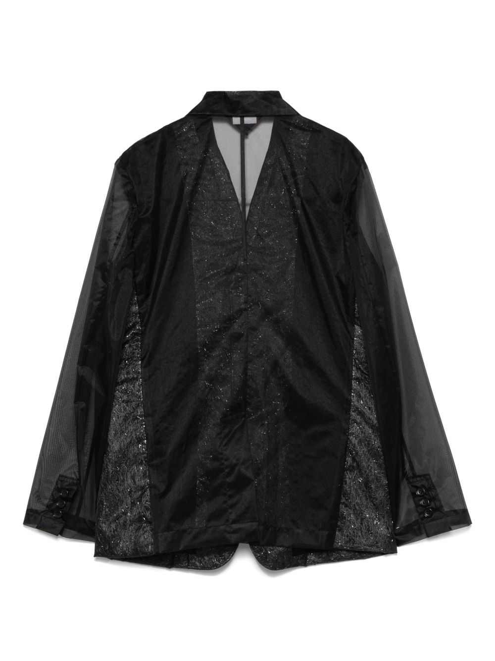 Blazer in chiffon in nero Comme Des Garçons Comme Des Garçons - donna 