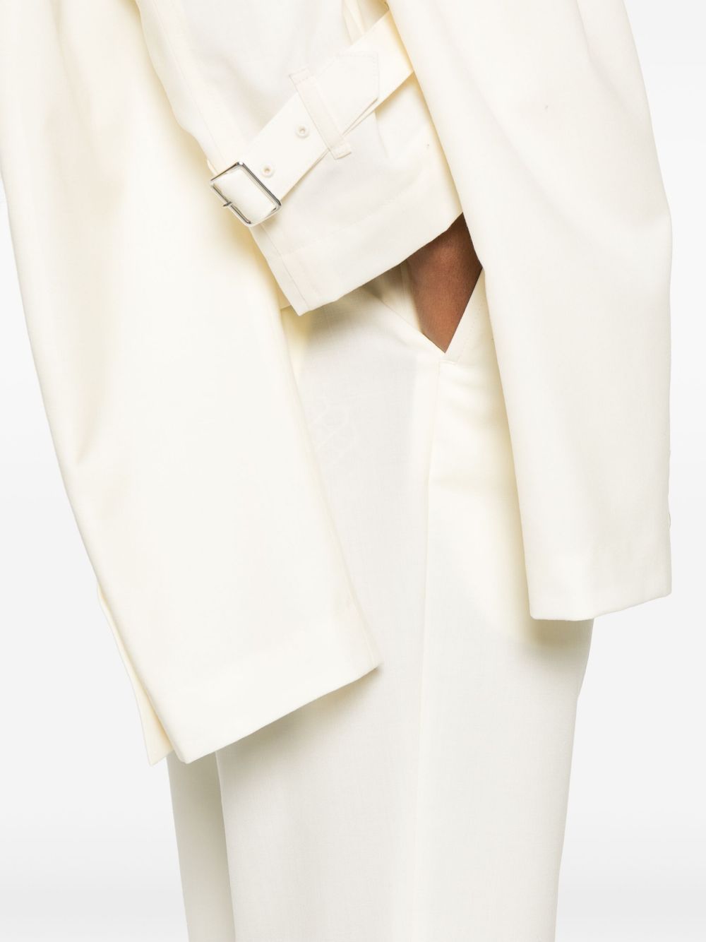 Pantaloni affusolati in bianco Comme Des Garçons - donna 